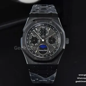 Royal Oak Perpetual Calendar céramique noire 41mm APSF cadran noir bracelet en céramique V1