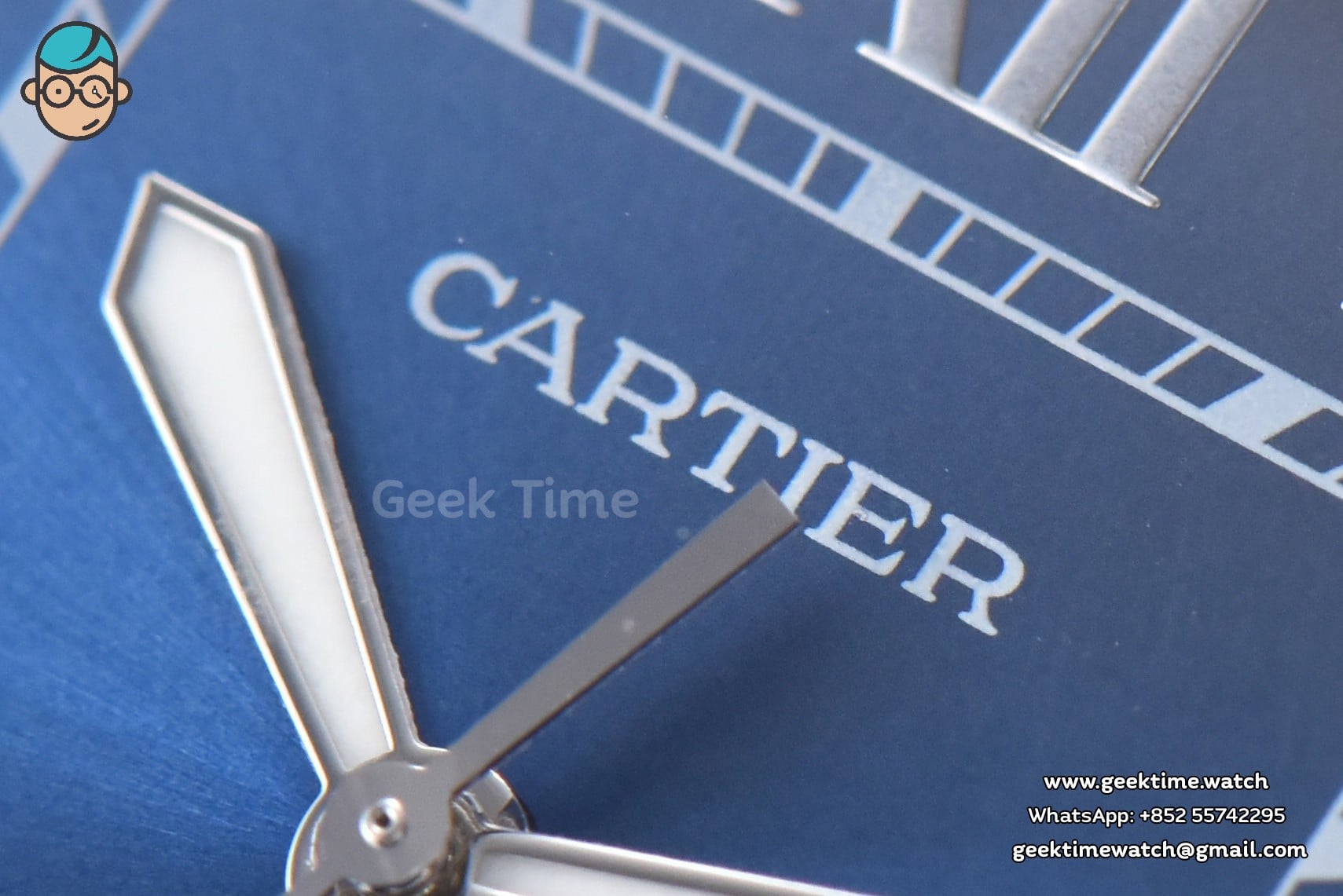 Santos De Cartier XL BVF 40mm Blue Dial SS Bracelet MIYOTA 9019 - Image 13