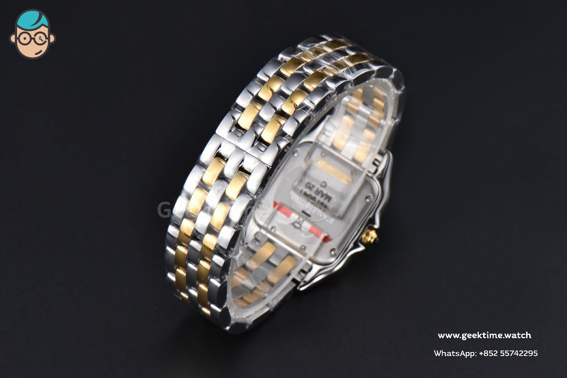 Panthère Secrete Ladies 27mm SS/YG BVF cadran blanc sur bracelet SS/YG Ronda Quartz - Image 13
