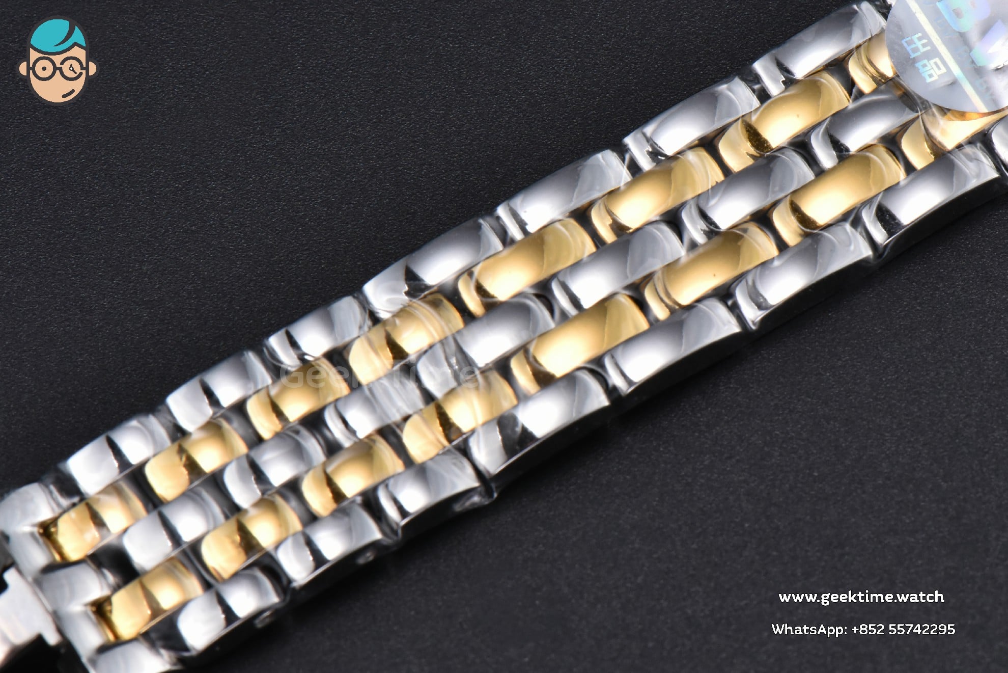 Panthère Secrete Ladies 27mm SS/YG BVF cadran blanc sur bracelet SS/YG Ronda Quartz - Image 17