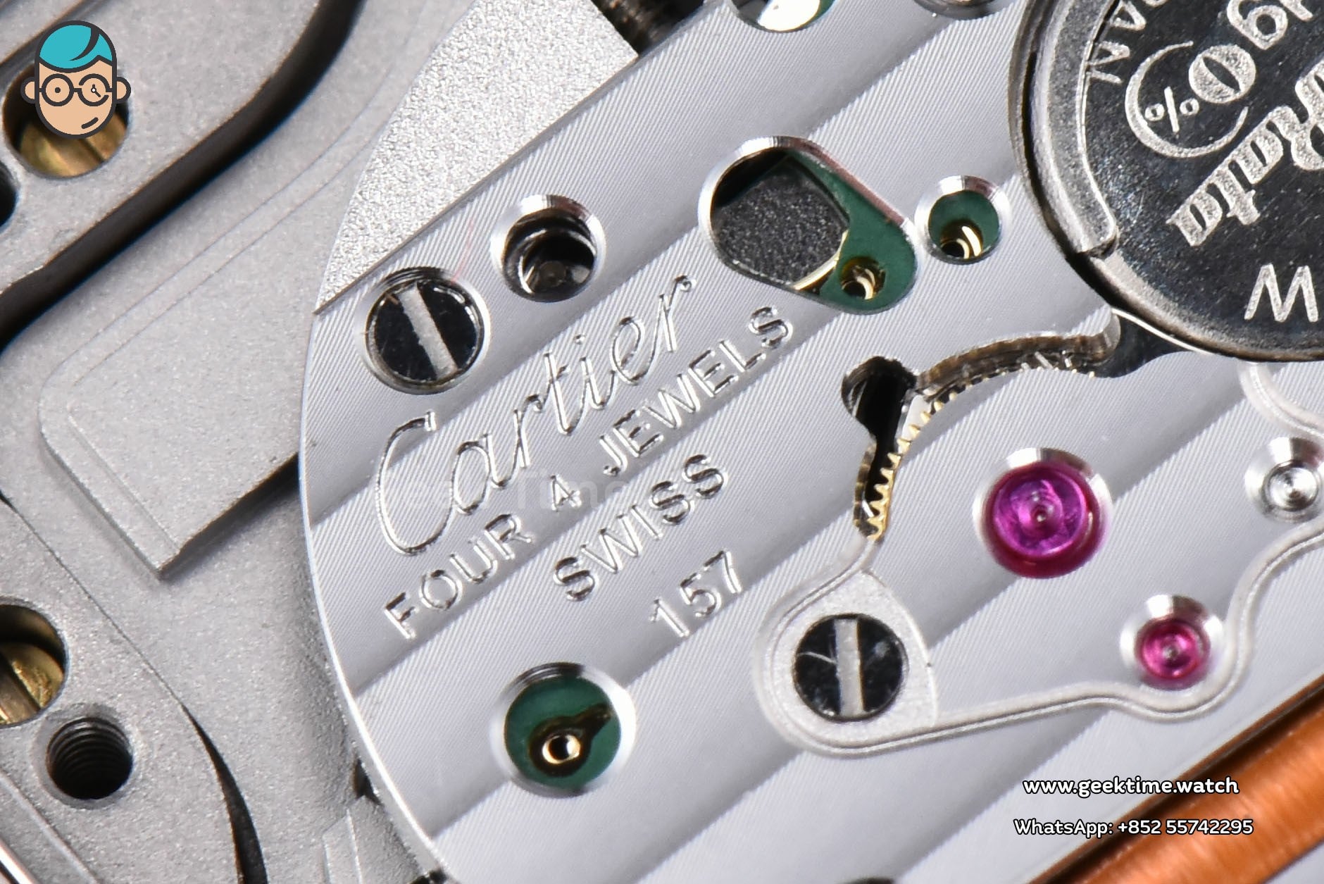 Panthère Secrete Ladies 27mm SS/YG BVF cadran blanc sur bracelet SS/YG Ronda Quartz - Image 23