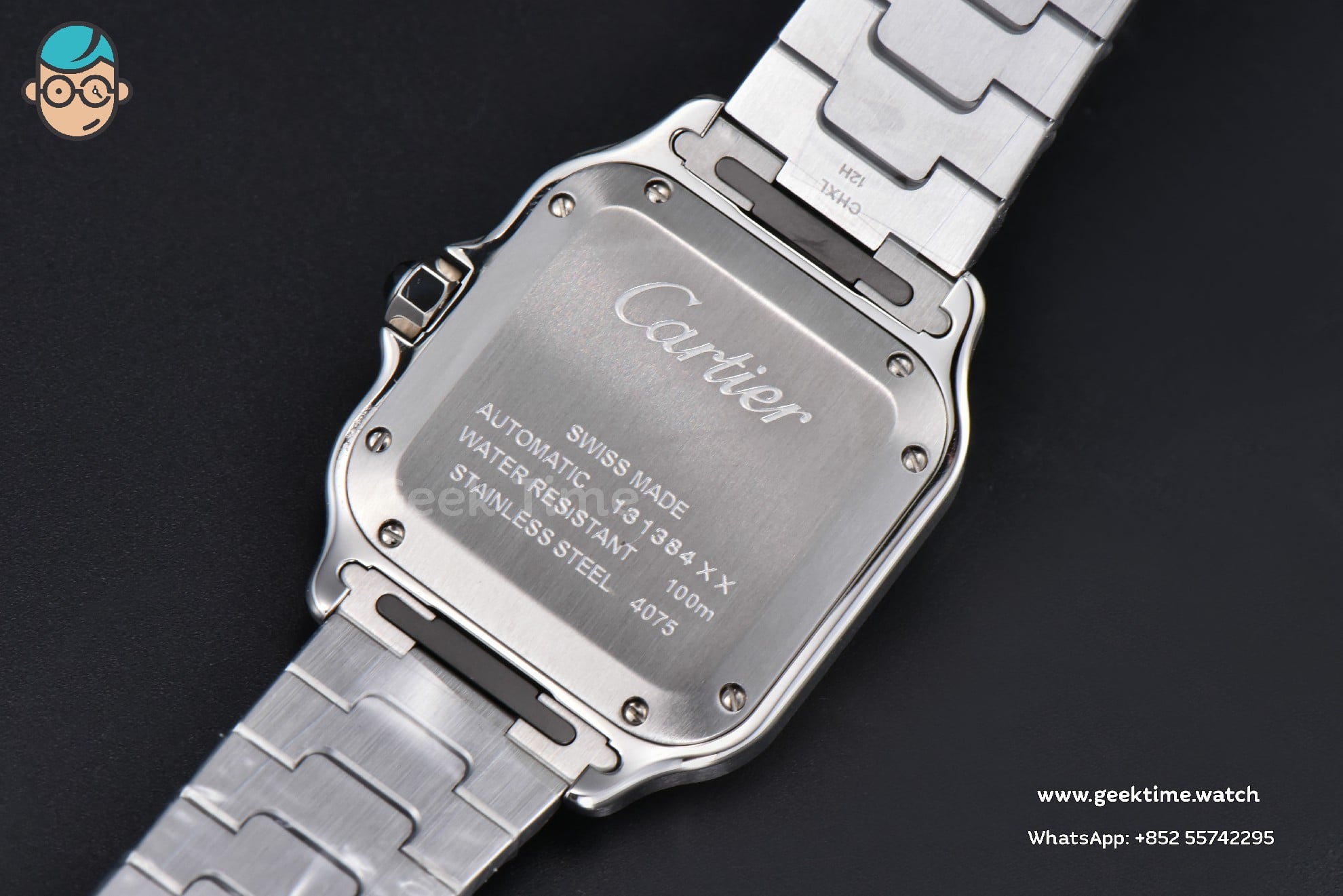 Santos Cartier Medium 35mm BVF YG/SS cadran blanc bracelet YG/SS MIYOTA 9039 - Image 22