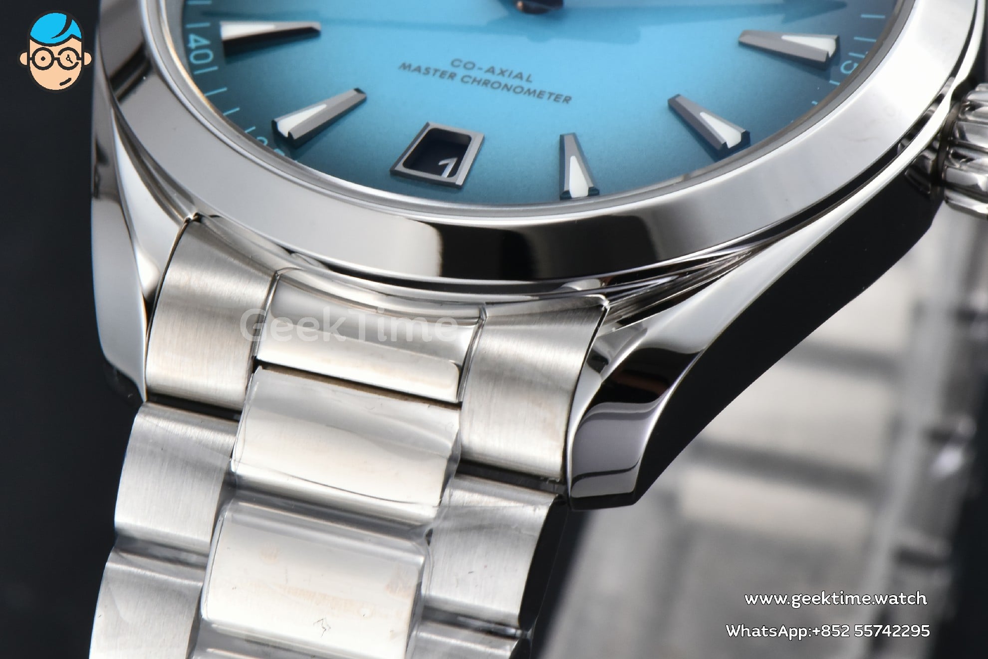 Aqua Terra 150M Seamaster VSF 41mm türkisfarbenes Verlaufs-Zifferblatt nur SS-Metallarmband A8900 - Image 8