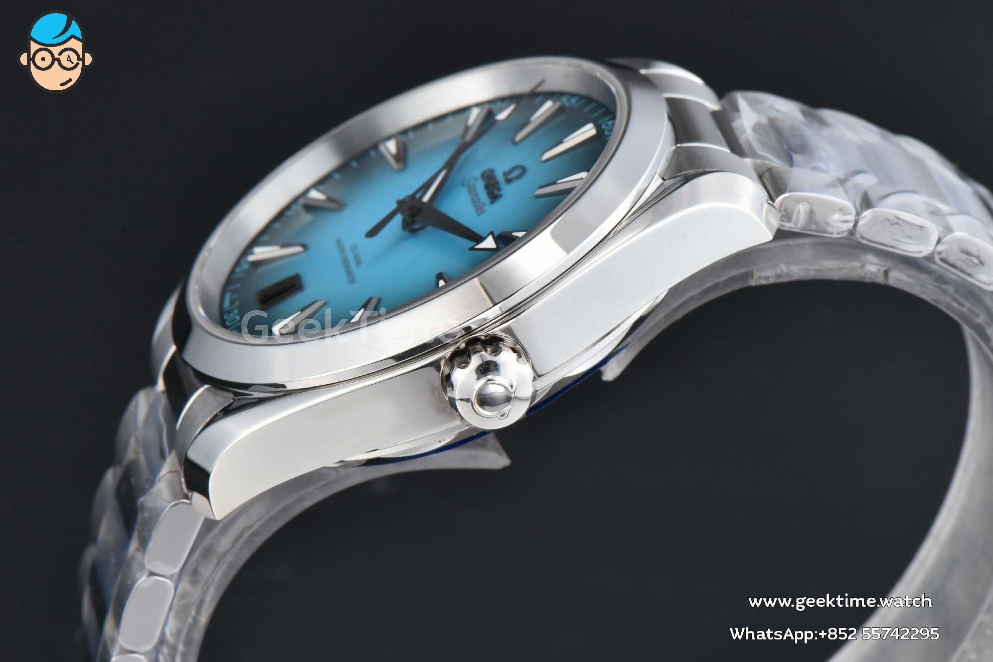 Aqua Terra 150M Seamaster VSF 41mm türkisfarbenes Verlaufs-Zifferblatt nur SS-Metallarmband A8900 - Image 9
