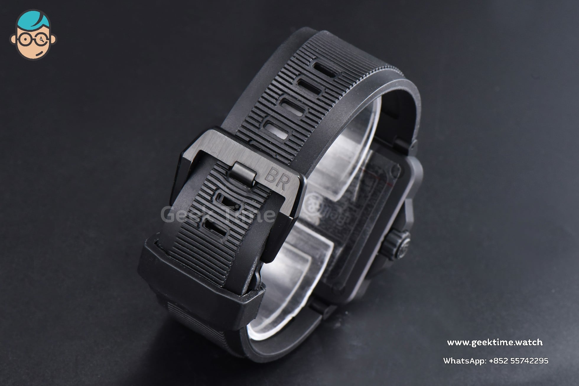 Bell Ross BR03-92 M+F Full Lume Ceramic Case Light Blue Dial Black Rubber Strap A2892 - Image 28