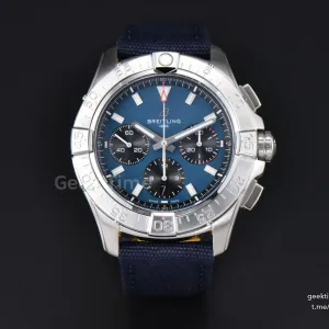 Avenger Chronograph 44mm BLSF SS  Blue/Black Dial Blue Nylon Strap A7750