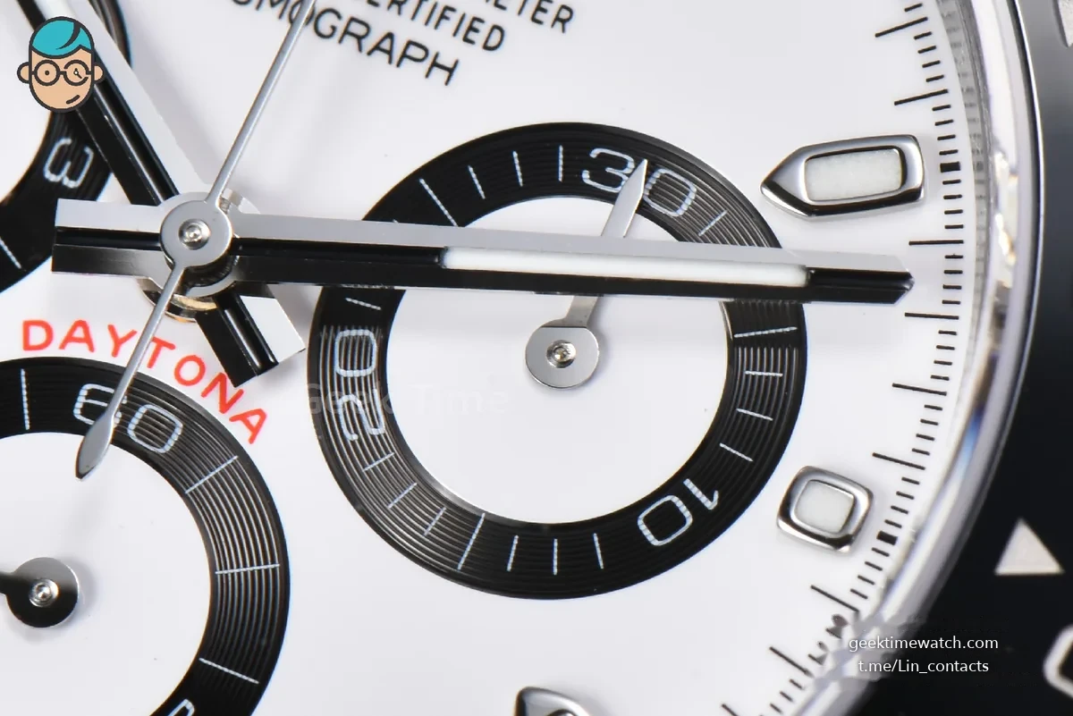 Daytona 116500 SS APSF Panda White Dial Ceramic Bezel SS Bracelet SH4130