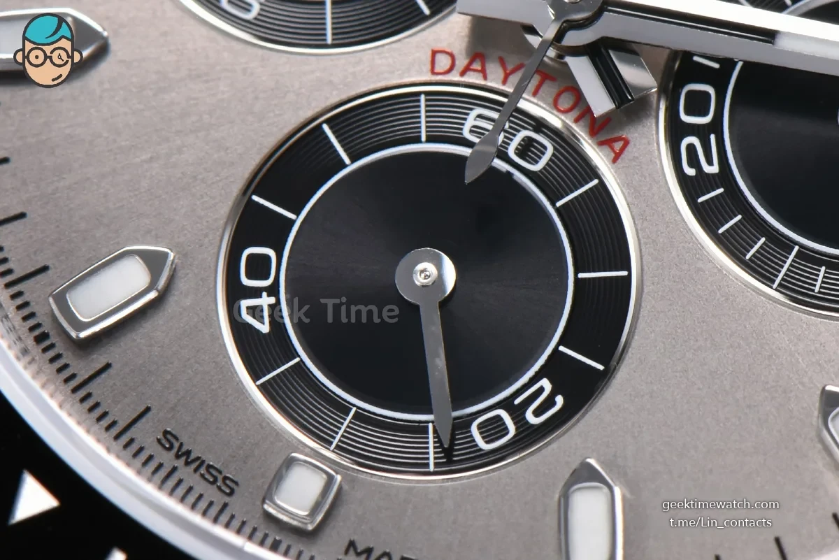 Daytona 116519 904L 40mm VSF Gray Black Subdial Oysterflex Strap DD4130