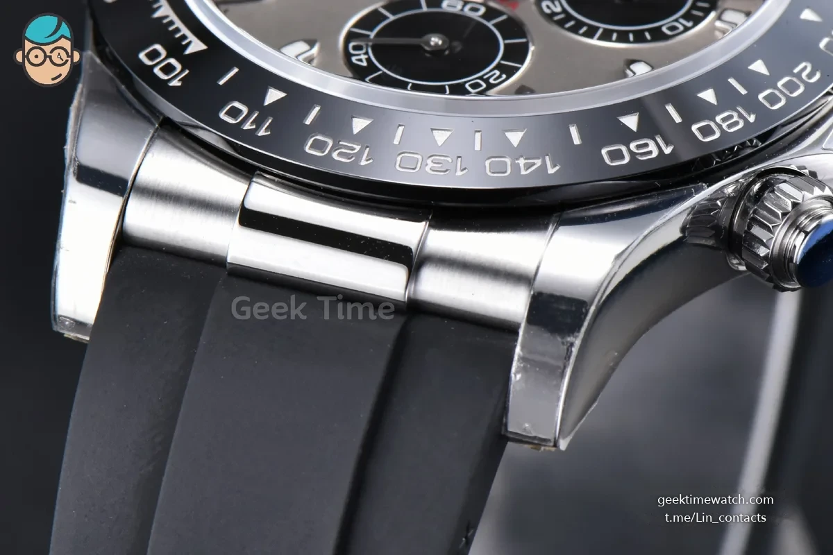 Daytona 116519 904L 40mm VSF Gray Black Subdial Oysterflex Strap DD4130