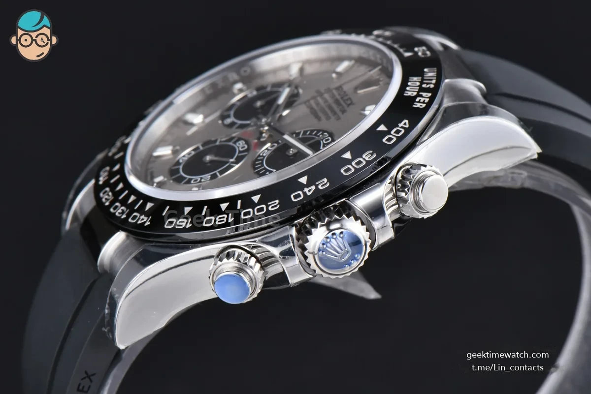 Daytona 116519 904L 40mm VSF Gray Black Subdial Oysterflex Strap DD4130