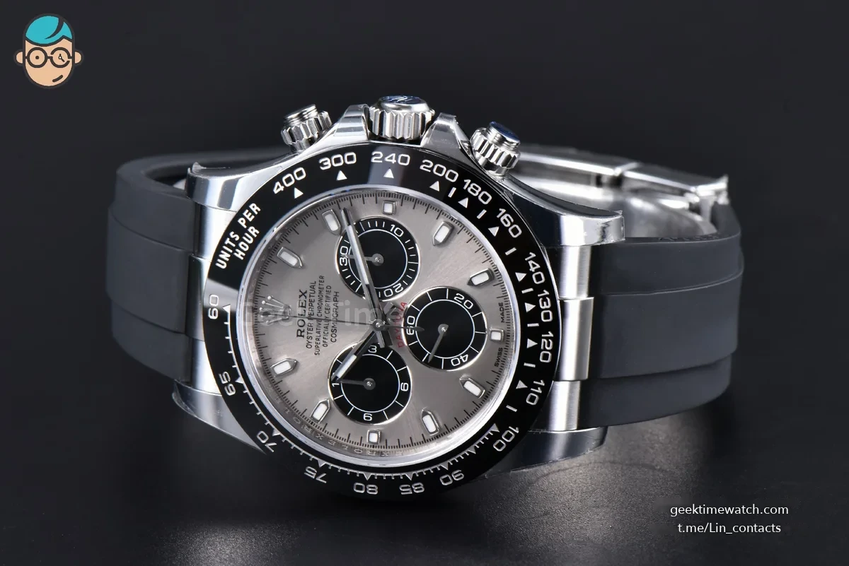 Daytona 116519 904L 40mm VSF Gray Black Subdial Oysterflex Strap DD4130