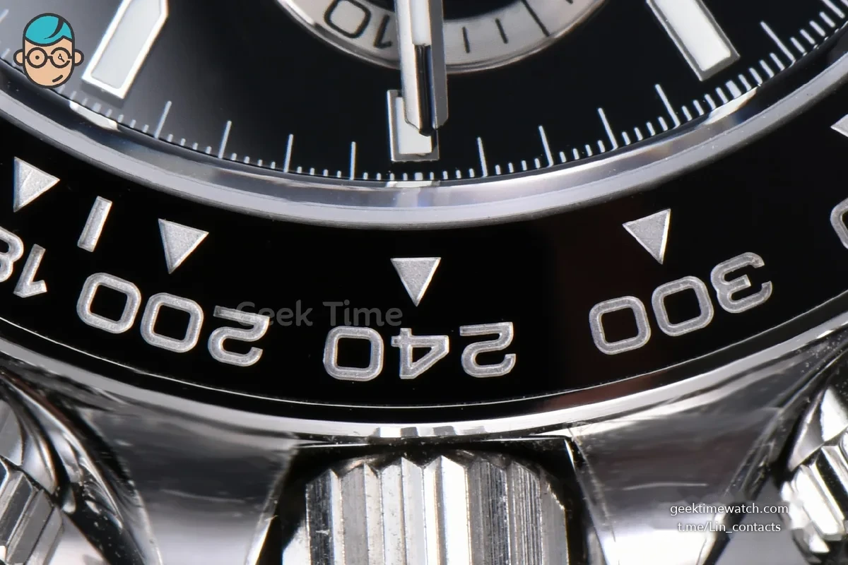 Daytona 126500 APSF 904L Steel Black Dial on SS Braclet SH4131