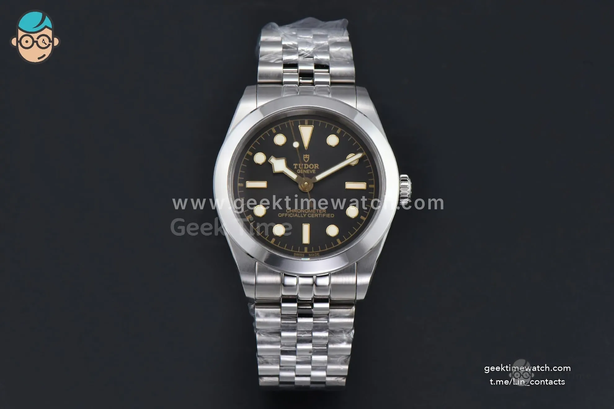 Heritage Black Bay 39mm KRF Anthracite Black Dial SS Bracelet SW200