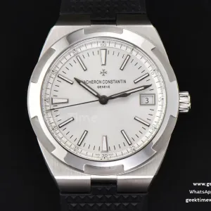 Overseas 4500V 41mm ZF Silver Dial Black Rubber Strap A5100