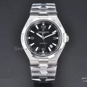 Overseas 47040 42mm PPF Black Dial SS Bracelet A1226