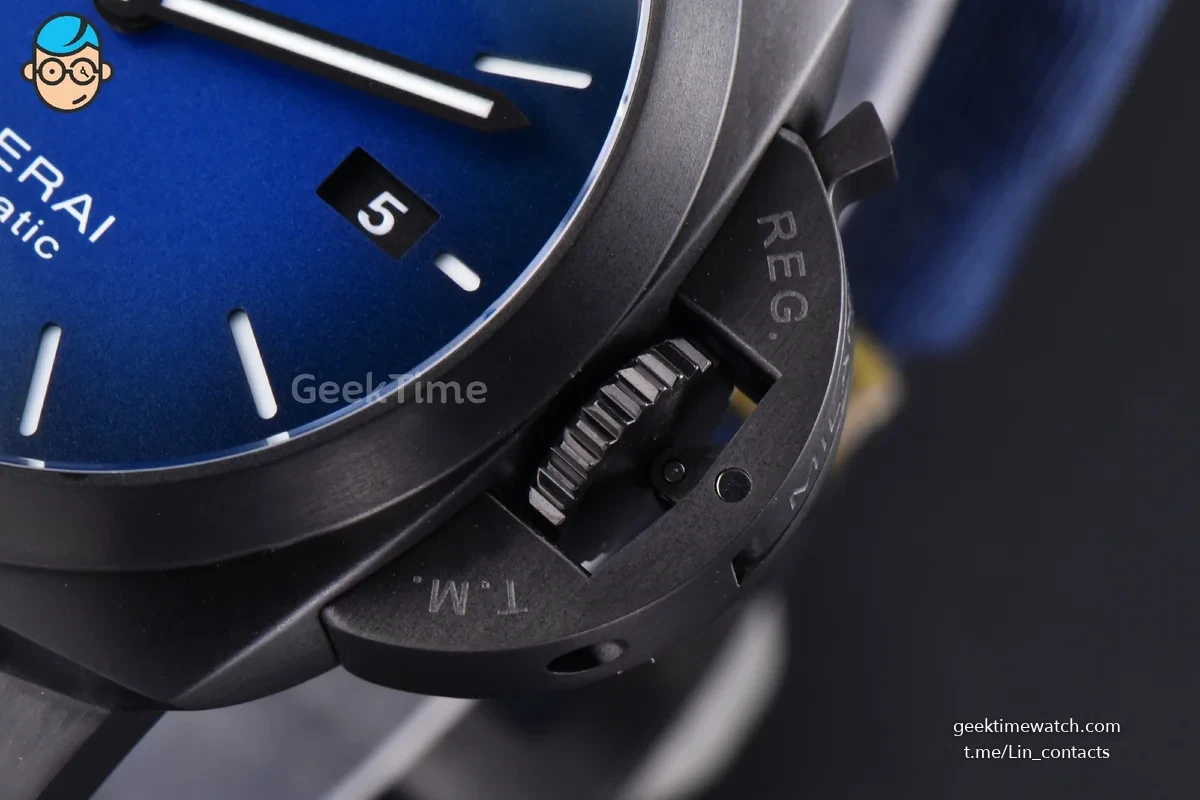 PAM2319 Luminor 1950 Black DLC 44mm VSF Blue Dial Blue Nylon Strap P9010