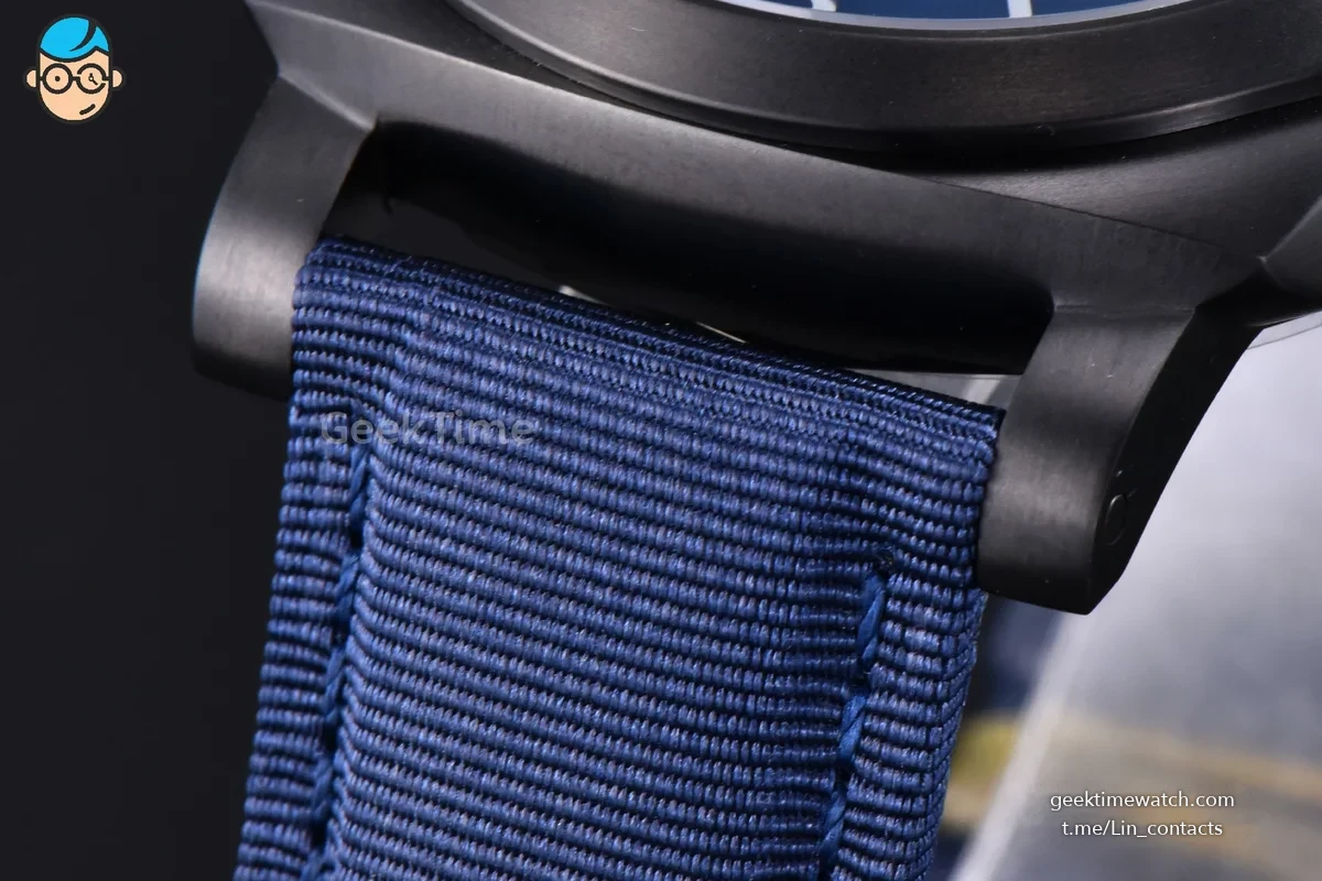 PAM2319 Luminor 1950 Black DLC 44mm VSF Blue Dial Blue Nylon Strap P9010