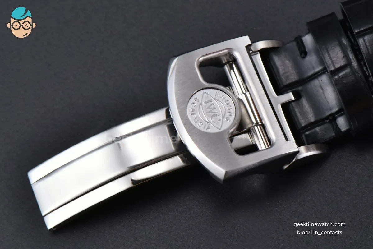 Portugieser Automatic 7 Days IWC0559C 42mm APSF YG Dial Gold Numeral Markers Black Leather Strap A52010