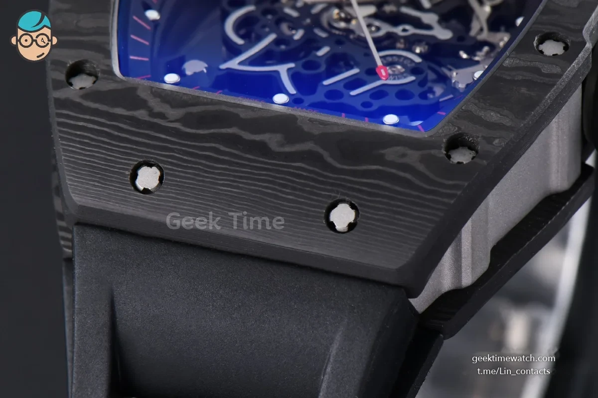 RM055 NTPT ZF Black Bezel Black Crown on Black Rubber Strap RMUL2 Super Clone V6