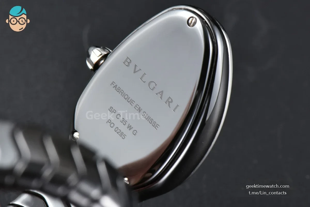 Serpenti Spiga RG 35MM BVF Polycyclic Black Ceramic Black Dial Quartz