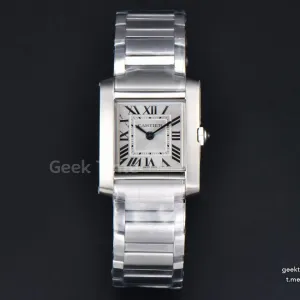 Tank Francaise Small 25.7mmx21.2mm 8848F SS Bracelet Quartz